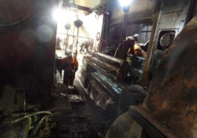 Roll 교환 작업 사진